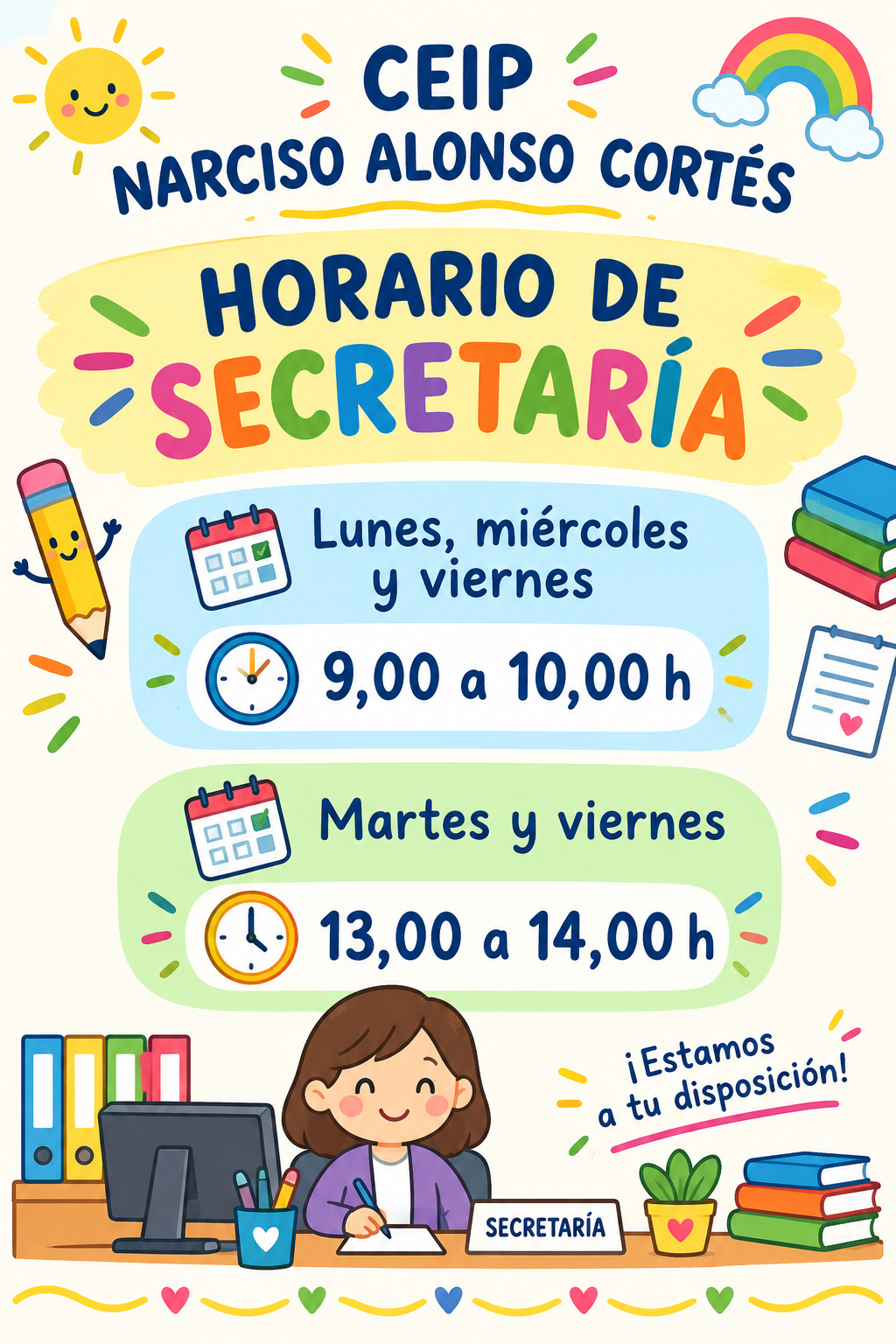 HORARIO SECRETARÍA